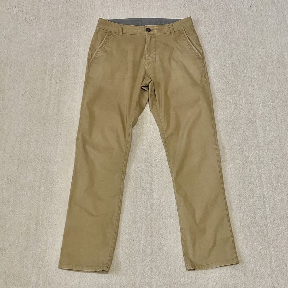 Mens Prana McClee Pants Khaki Stretch Straight Fit Chino Size 30